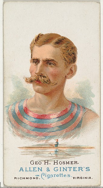 Allen & Ginter, George H. Hosmer, Oarsman, from World's Champions, Series 1 (N28) for Allen & Ginter Cigarettes