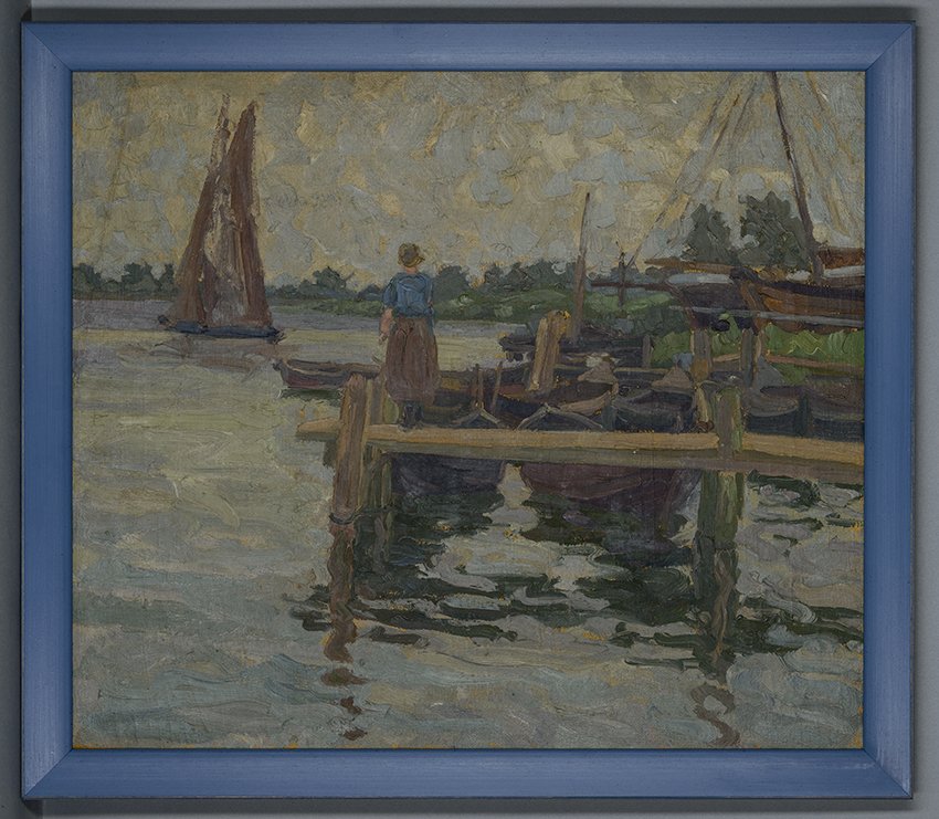 Luise Schmidt, Bootshafen am Bodden, 1. Drittel 20. Jahrhundert