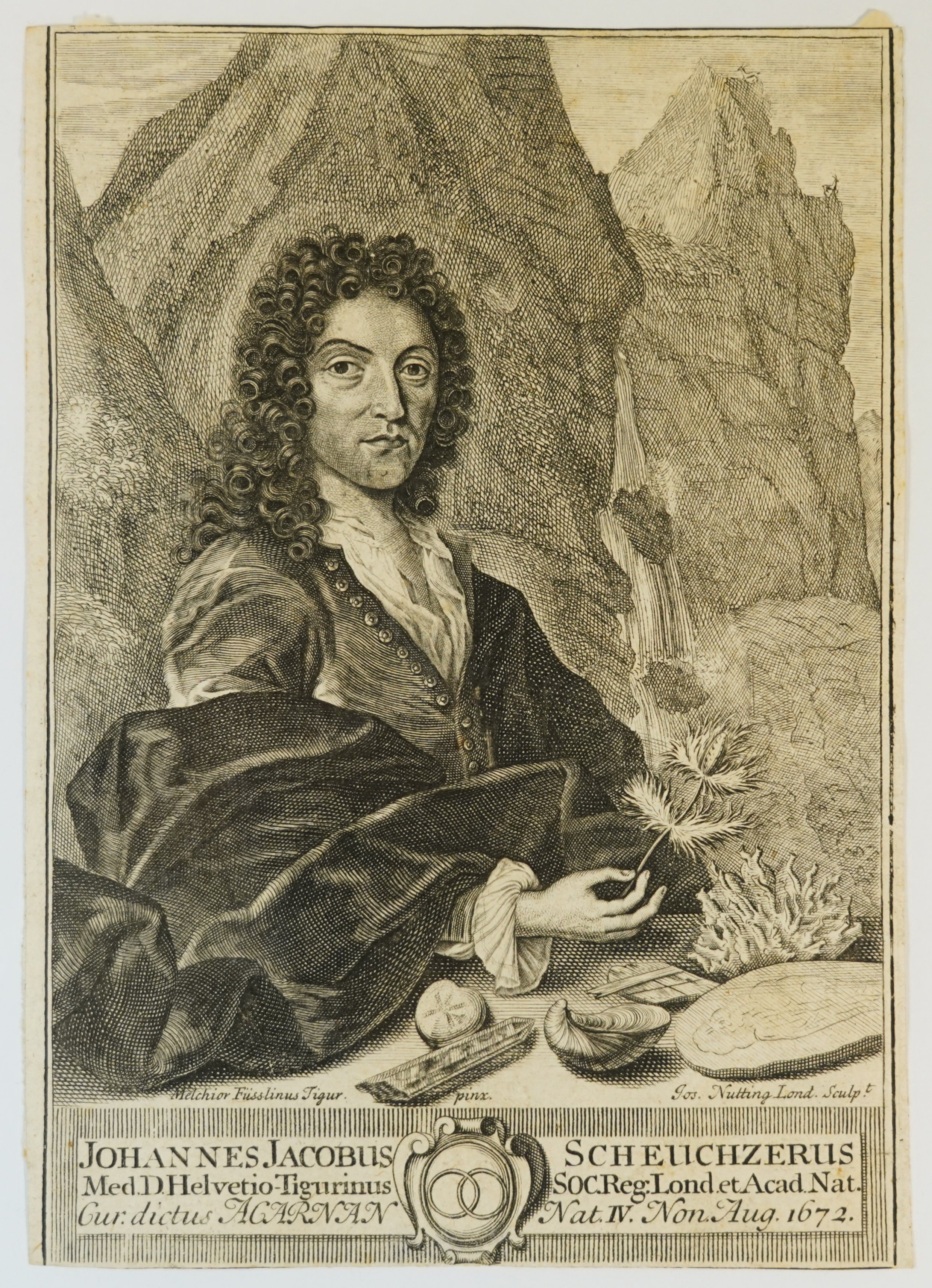Unknown artist, Porträt von Johann Jakob Scheuchzer