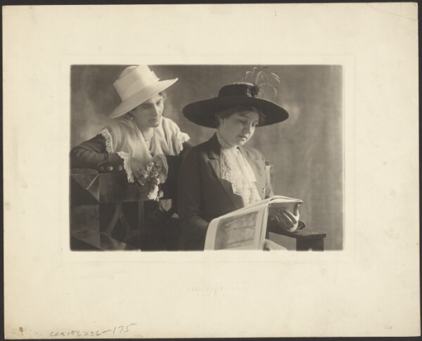Louis Fleckenstein, [Portrait of two Women with Book]