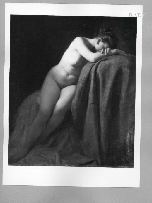 Franz Defregger, Reclining female nude