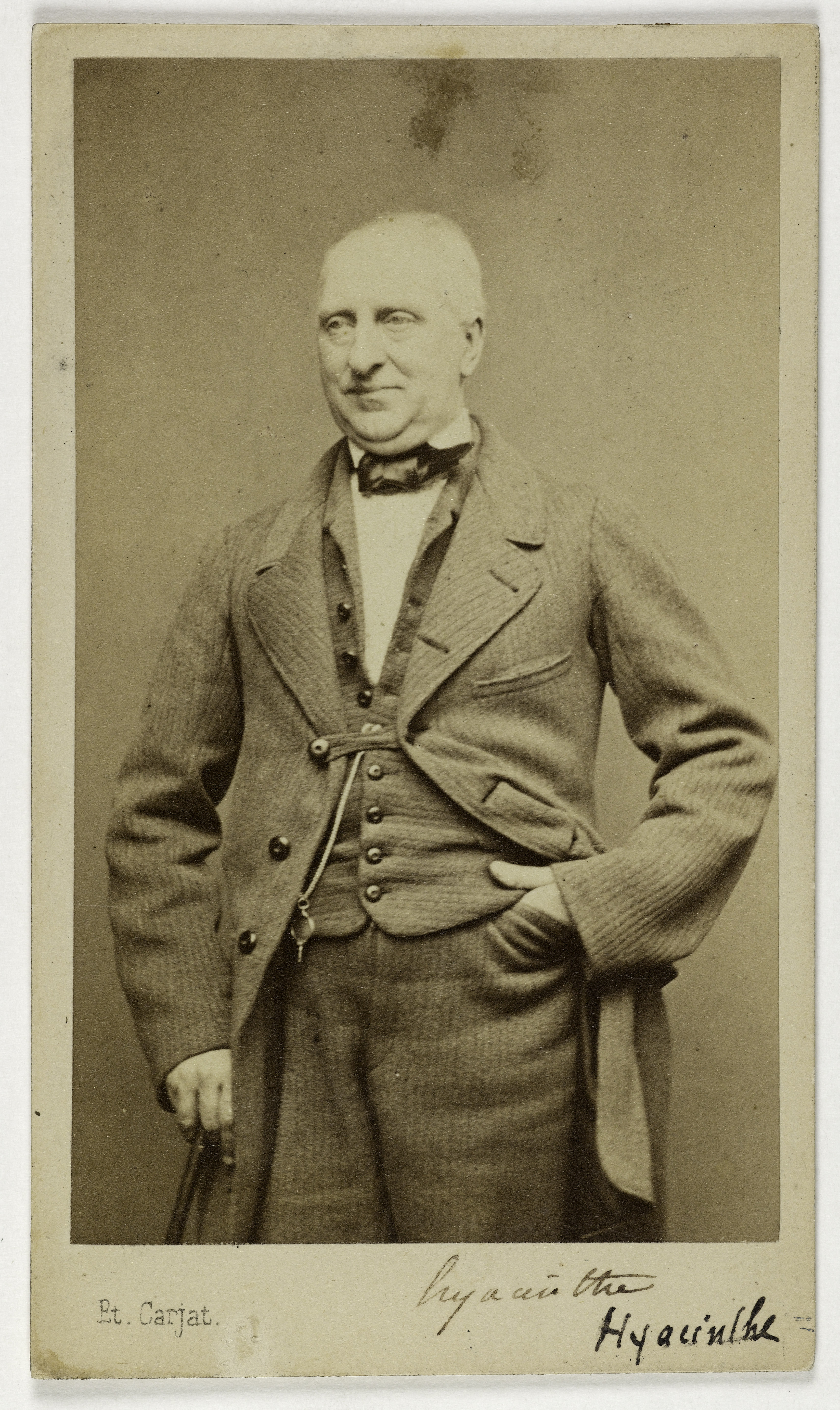 Carjat & Cie, Portrait de Hyacinthe, (Louis Hyacinthe Duflost, dit), (1814-1887), acteur