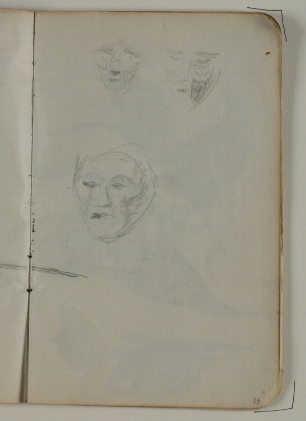 Niels Larsen Stevns, Ansigtsskitser