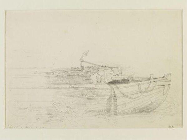 John Constable, The fore-part of a barge at Flatford