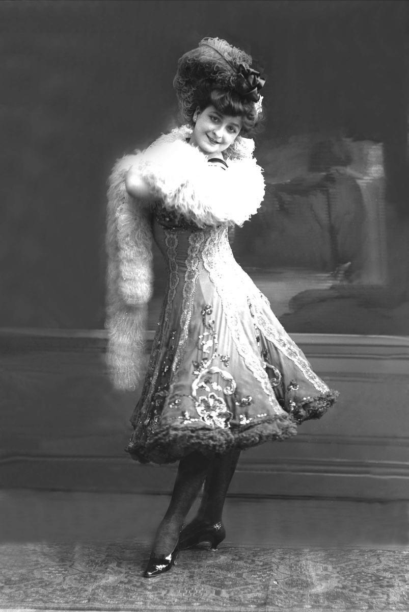 Gustav Borgen, Portrett, danserinne. Mademoiselle Ydette-Jolie