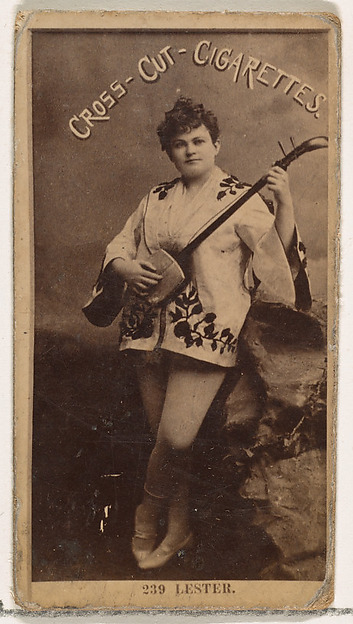 W. Duke, Sons & Co., Card Number 239, Lester, from the Actors and Actresses series (N145-2) issued by Duke Sons & Co. to promote Cross Cut Cigarettes