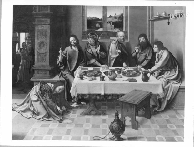 Pieter Coecke van Aelst, Das Gastmahl des Pharisäers Simon (Magdalena salbt Christi Füße)
