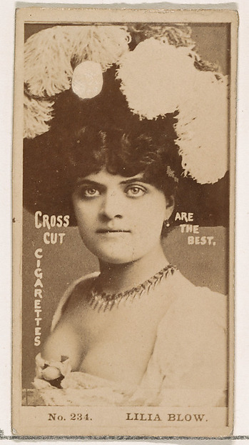 W. Duke, Sons & Co., Card Number 234, Lilia Blow, from the Actors and Actresses series (N145-2) issued by Duke Sons & Co. to promote Cross Cut Cigarettes