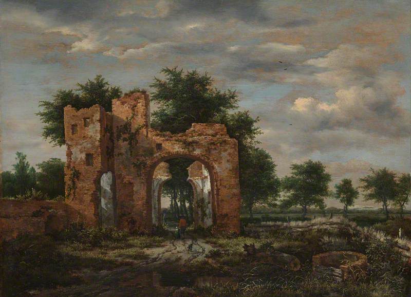 Jacob van Ruisdael, A Ruined Castle Gateway