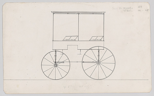 Brewster & Co., Design for Canopy Top Wagon
