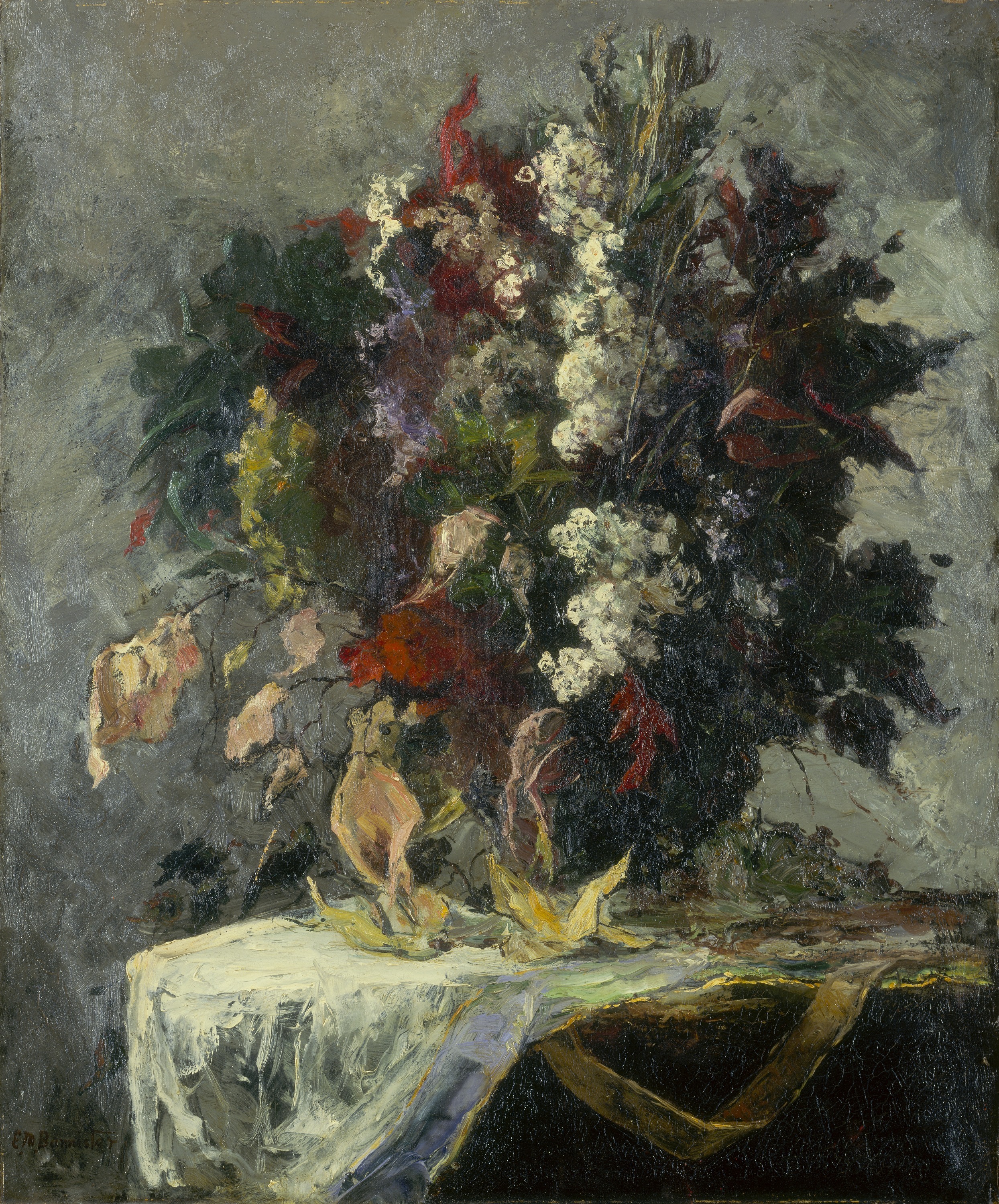 Edward Mitchell Bannister, Untitled (floral still life)