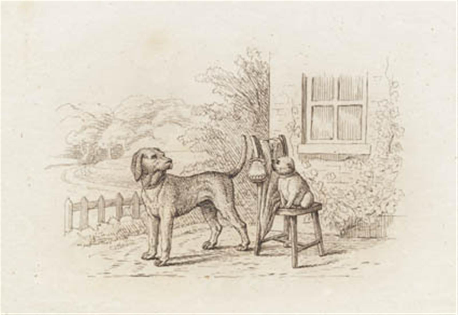 Martinus Rørbye, Illustration til "Halvhundrede Fabler for Børn" af Hey