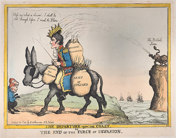 Thomas Rowlandson, The Departure from the Coast, or the End of the Farce of Invasion