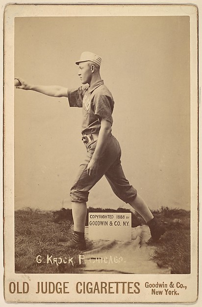 Goodwin & Company, Gus Krock, Pitcher, Chicago, from the series Old Judge Cigarettes