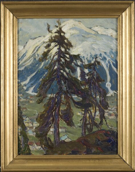 Anna Boberg, Granar framför fjäll. Studie från Nordlandet