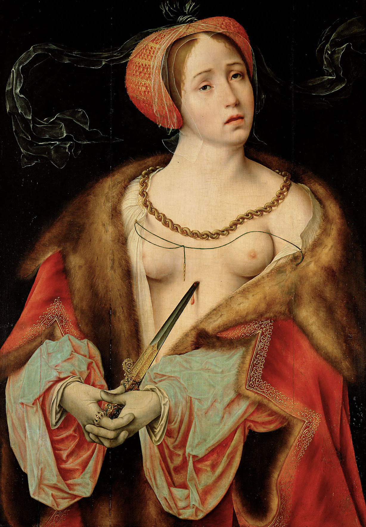 Joos van Cleve, The Death of Lucretia