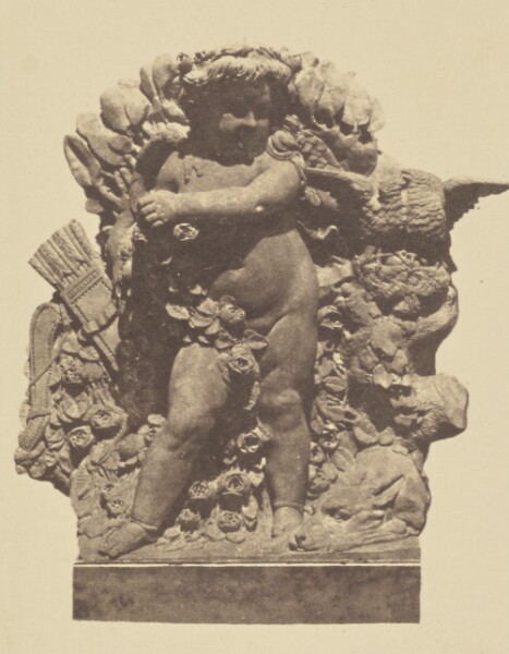 Édouard Baldus, ["Le Printemps", Sculpture by Adrien Fourdrin, Decoration of the Louvre, Paris]