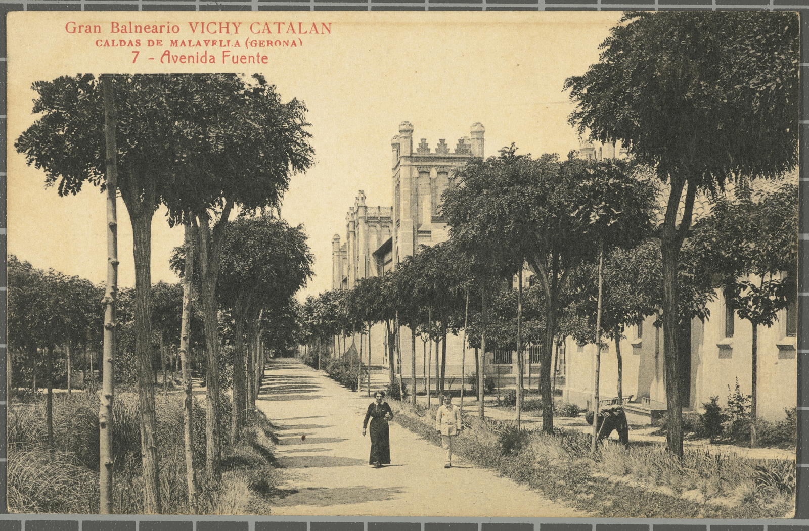 Josep Thomas Bigas, Gran Balneario VICHY CATALAN CALDAS DE MALAVELLA (Gerona ) 7 - Avenida Fuente