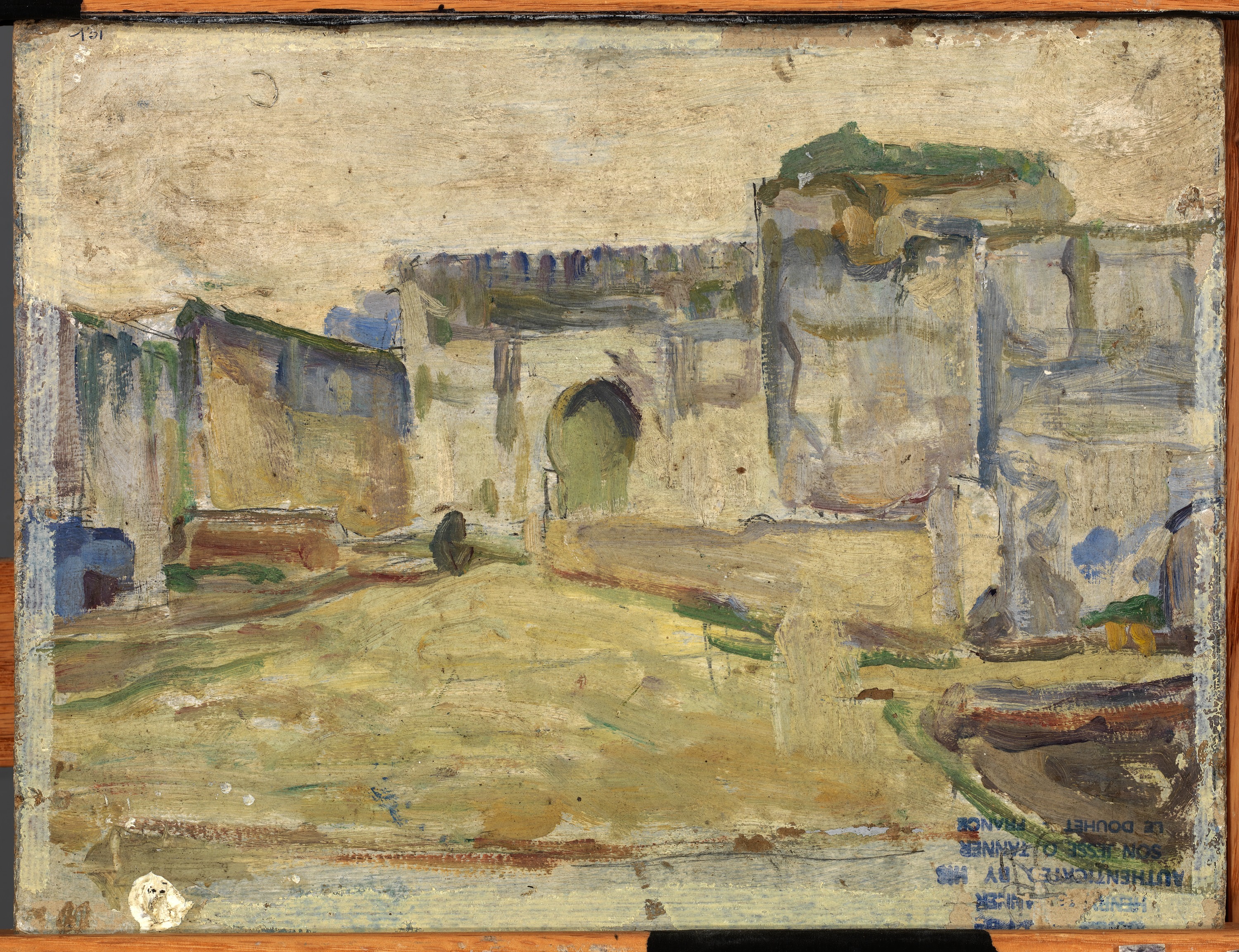 Henry Ossawa Tanner, Street Scene, Tangier (Crenelated Architecture)
