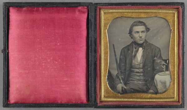 Unknown, [Portrait of a Seated Man with Rifle]