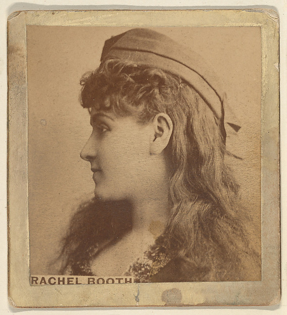 Kinney Brothers Tobacco Company, Rachel Booth, from the Actresses series (N246), Type 2, issued by Kinney Brothers to promote Sporting Extra Cigarettes