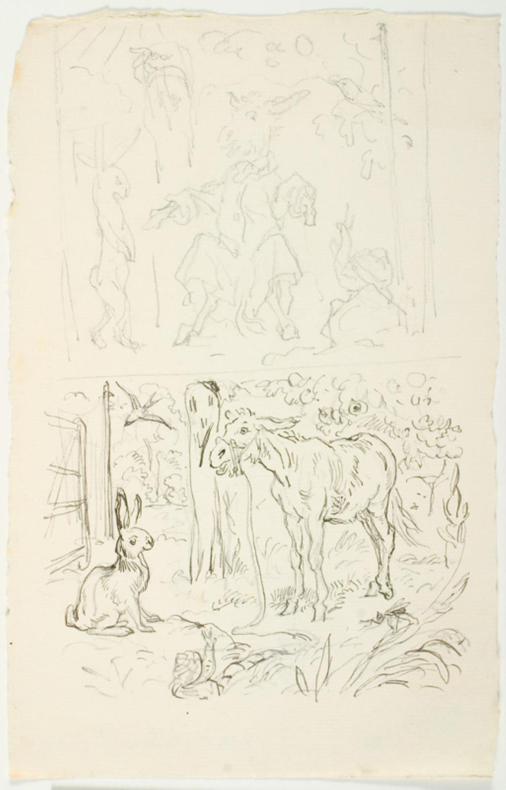 Lorenz Frølich, Illustrationsudkast til H.C. Andersen, Hurtigløberne