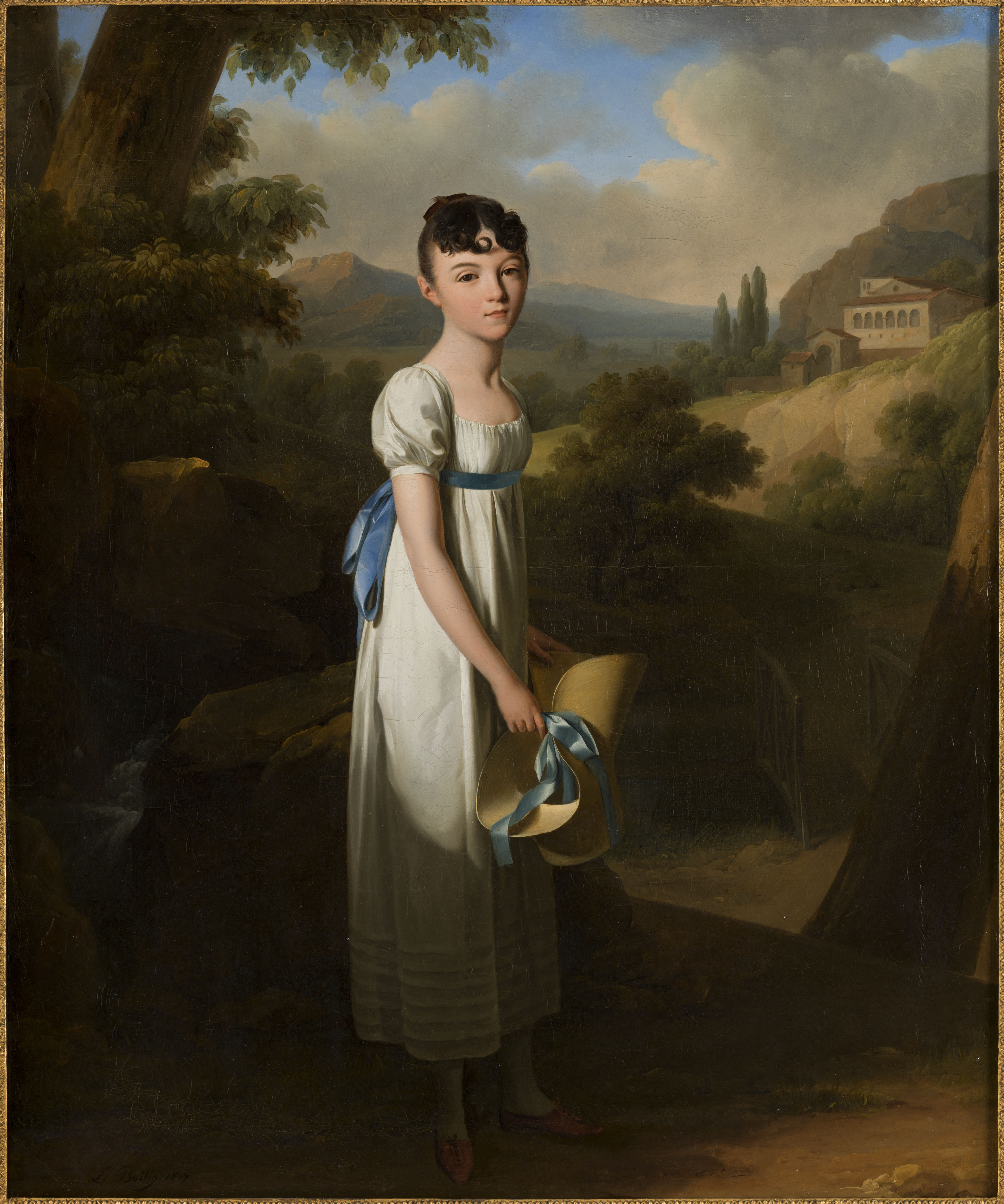 Louis Léopold Boilly, Portrait de Mademoiselle Athénaïs d'Albenas