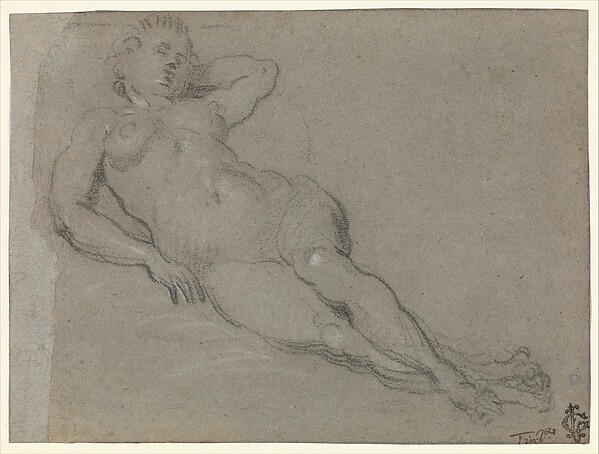 Domenico Tintoretto, Reclining Female Nude