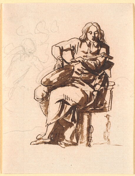 Nicolai Abildgaard, En digter, der griber i luttens strenge.