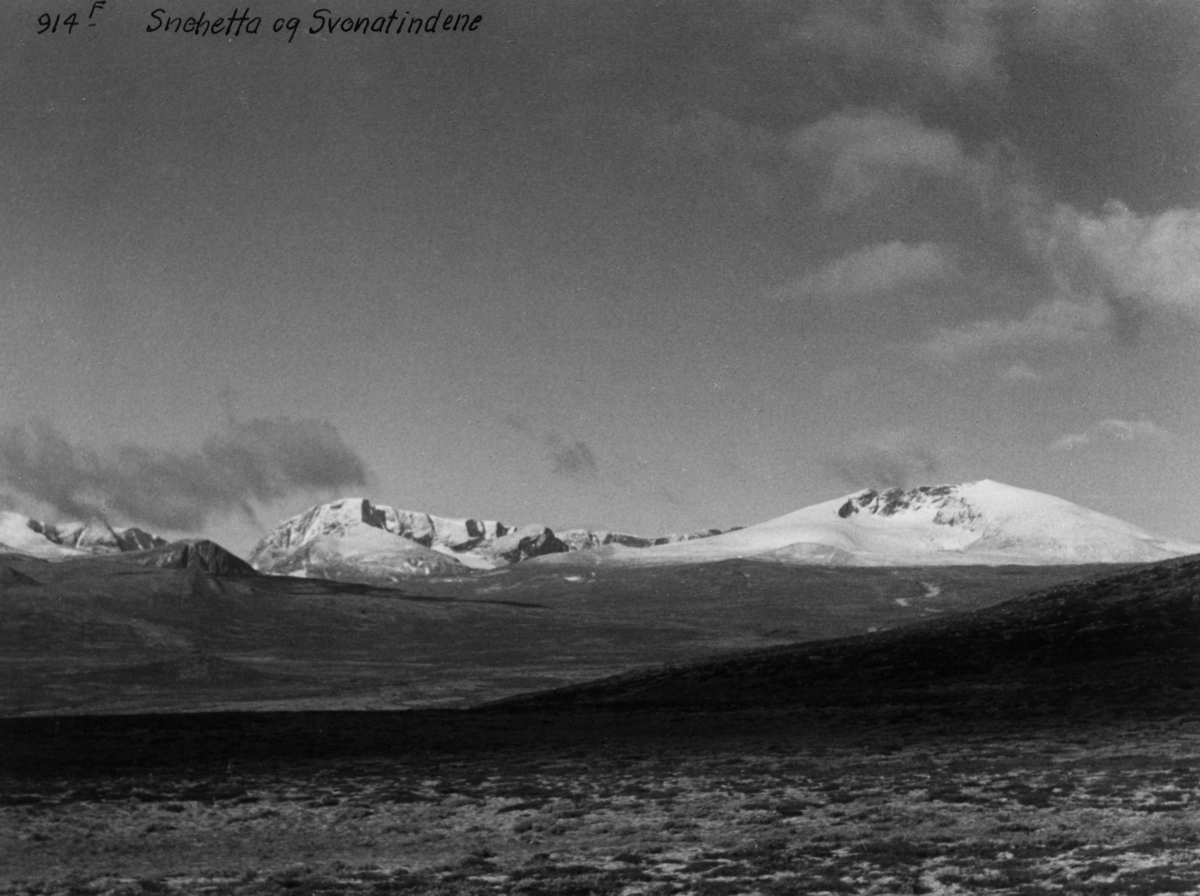 Anders Beer Wilse, Snohetta, Dovrefjell, Svånåtindan