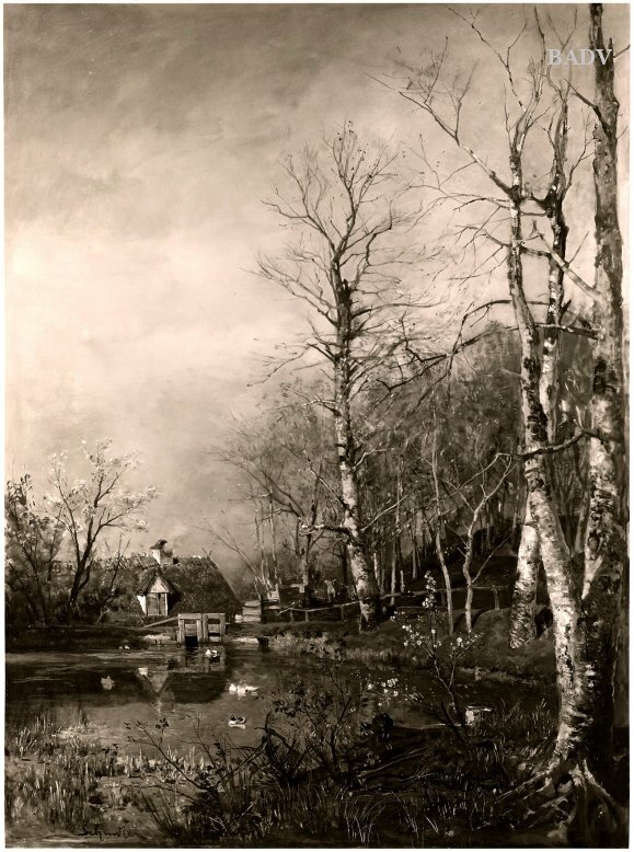 Emil Jakob Schindler, Landscape in spring