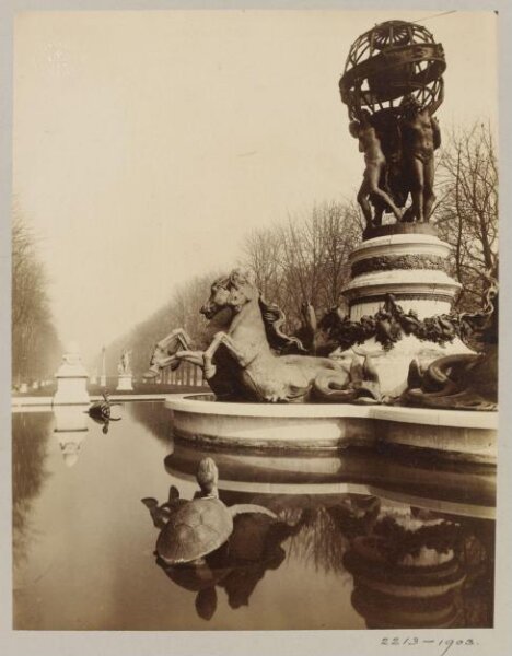 Atget, Jean-Eugène-Auguste, Fountain, Luxembourg Gardens, Paris, France