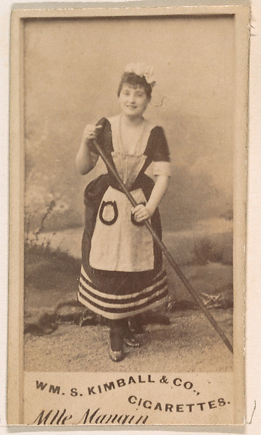 William S. Kimball & Company, Mlle. Mangin, from the Actresses series (N203) issued by Wm. S. Kimball & Co.