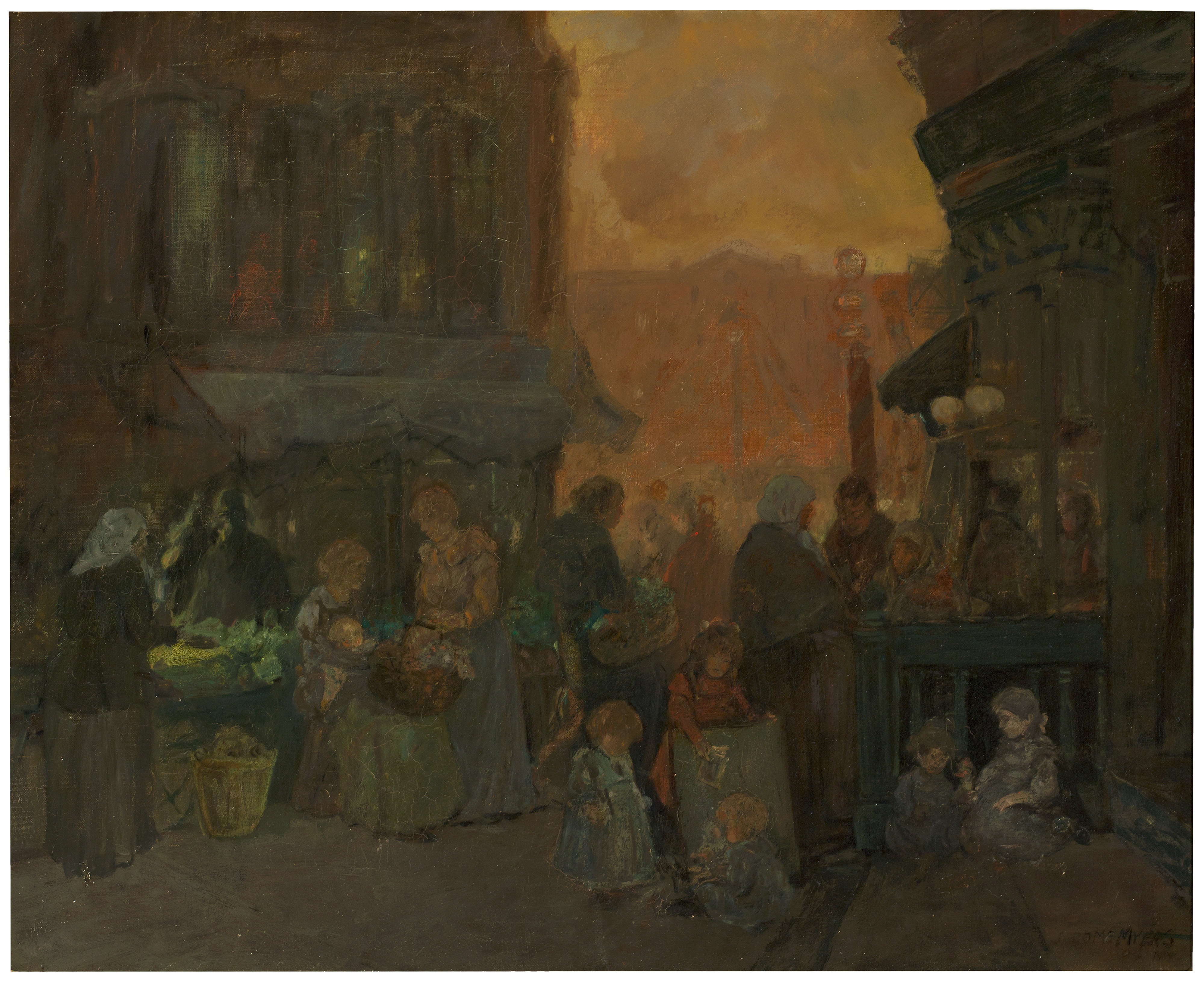 Jerome Myers, Street Scene