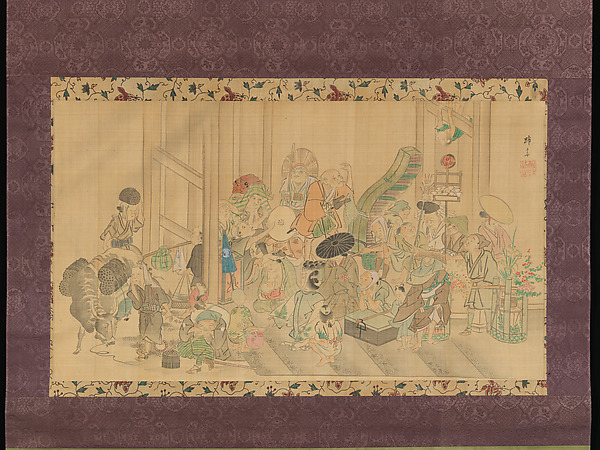Teisai Hokuba, Taking Shelter from the Rain
