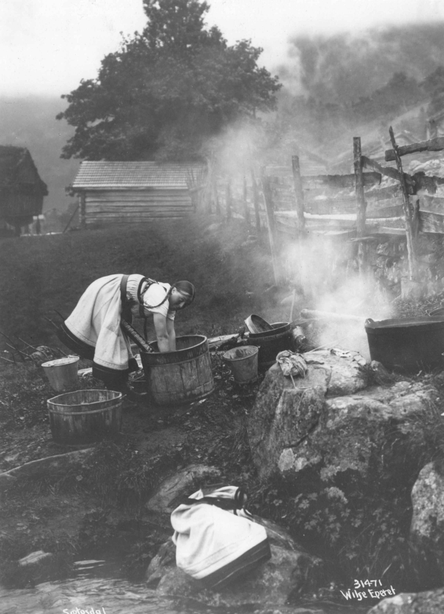Anders Beer Wilse, Setesdalsjente med storvask
