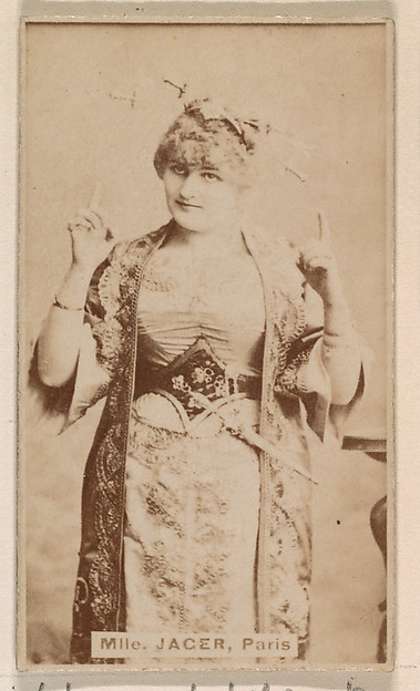 William S. Kimball & Company, Mlle. Jager, from the Actresses series (N203) issued by Wm. S. Kimball & Co.