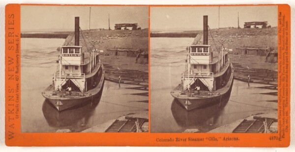 Carleton Watkins, Colorado River Steamer "Gila," Arizona.