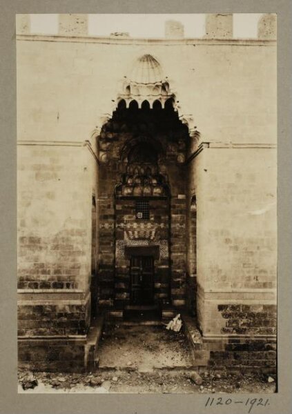 K.A.C. Creswell, Entrance portal of the palace of Mamluk Amir Yashbak min Mahdi originaly built by Amir Qawsun, Cairo