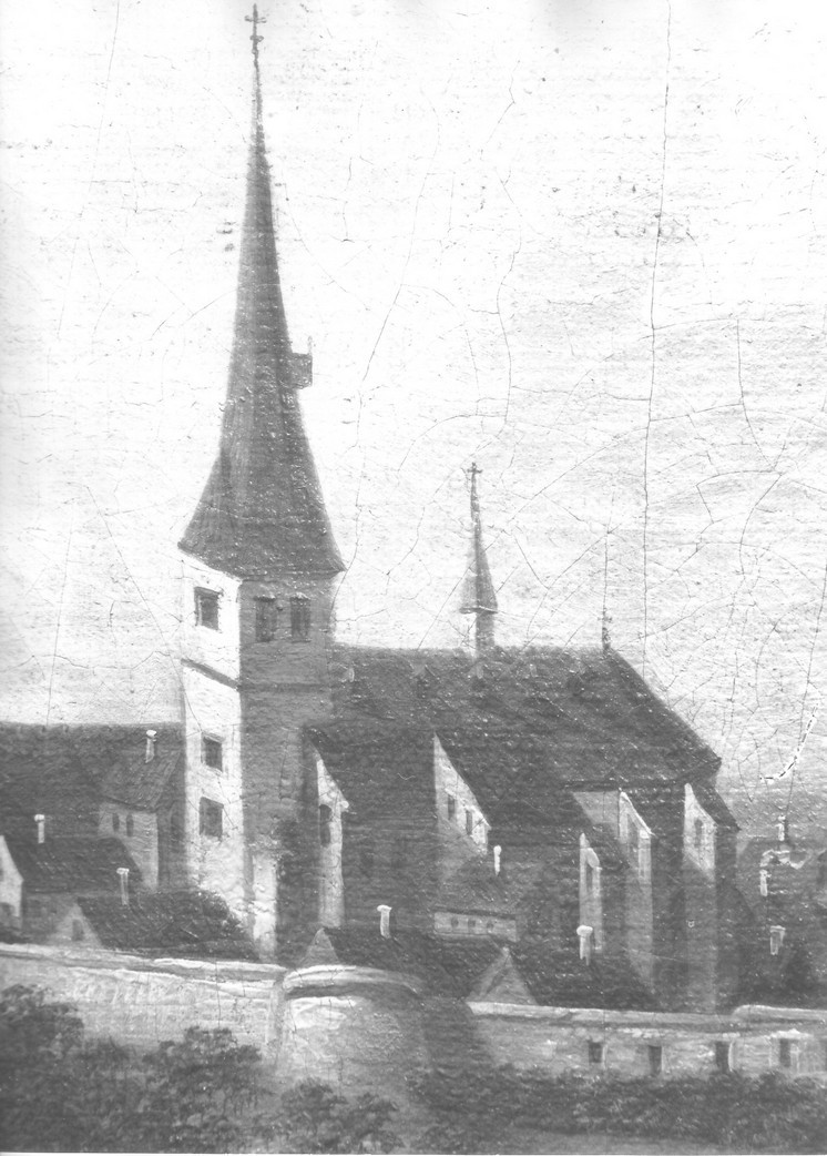 Unknown artist, Pfarrkirche St. Peter zu Herrnsheim im 18. Jahrhundert