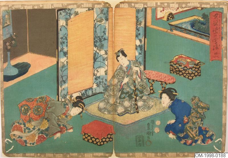 Utagawa Kunisada (Toyokuni III), Träsnitt, Bildkonst, Print, Woodblock, Woodcut