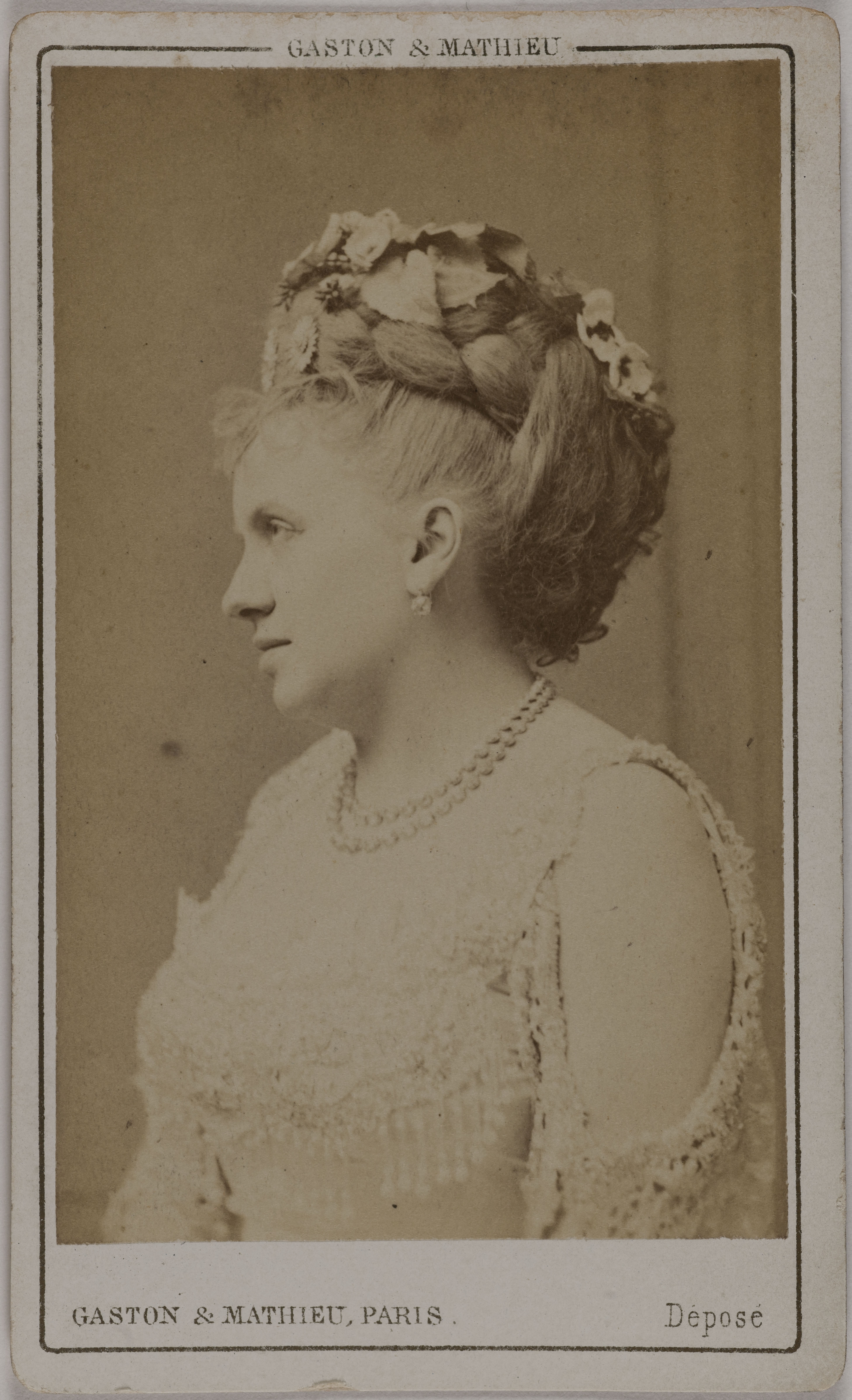 Gaston & Mathieu, Portrait de Blanche d'Antigny (Maria Ernestine Antigny, dite), (1842-1874), (actrice)