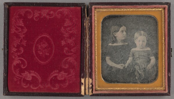 Unknown, [Portrait of Two Seated Girls]