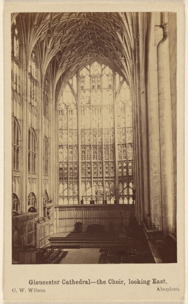 George Washington Wilson, Gloucester Cathedral - The Choir, looking East.