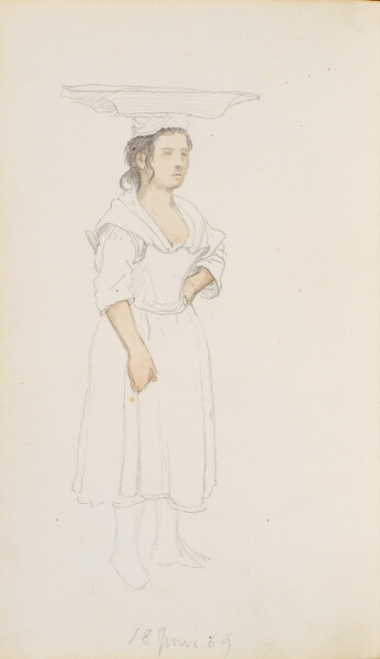P.C. Skovgaard, Italiensk kvinde med et trug på hovedet