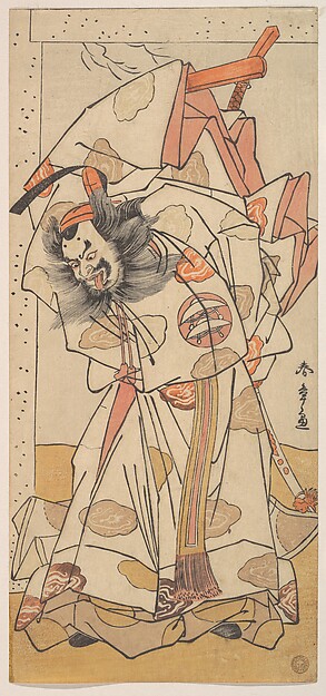 Katsukawa Shunshō　勝川春章, The Second Nakajima Mihoemon in the Role of Sadaijin Jihei