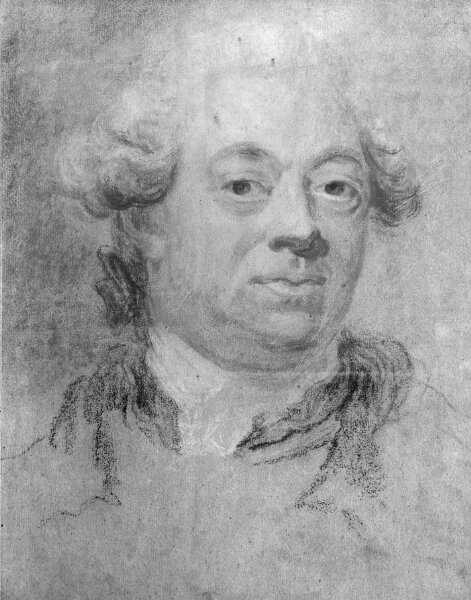 Gustaf Lundberg, Porträtt av medelålders man (Johan Mauritz Klinckowström ?) Ofullbordad