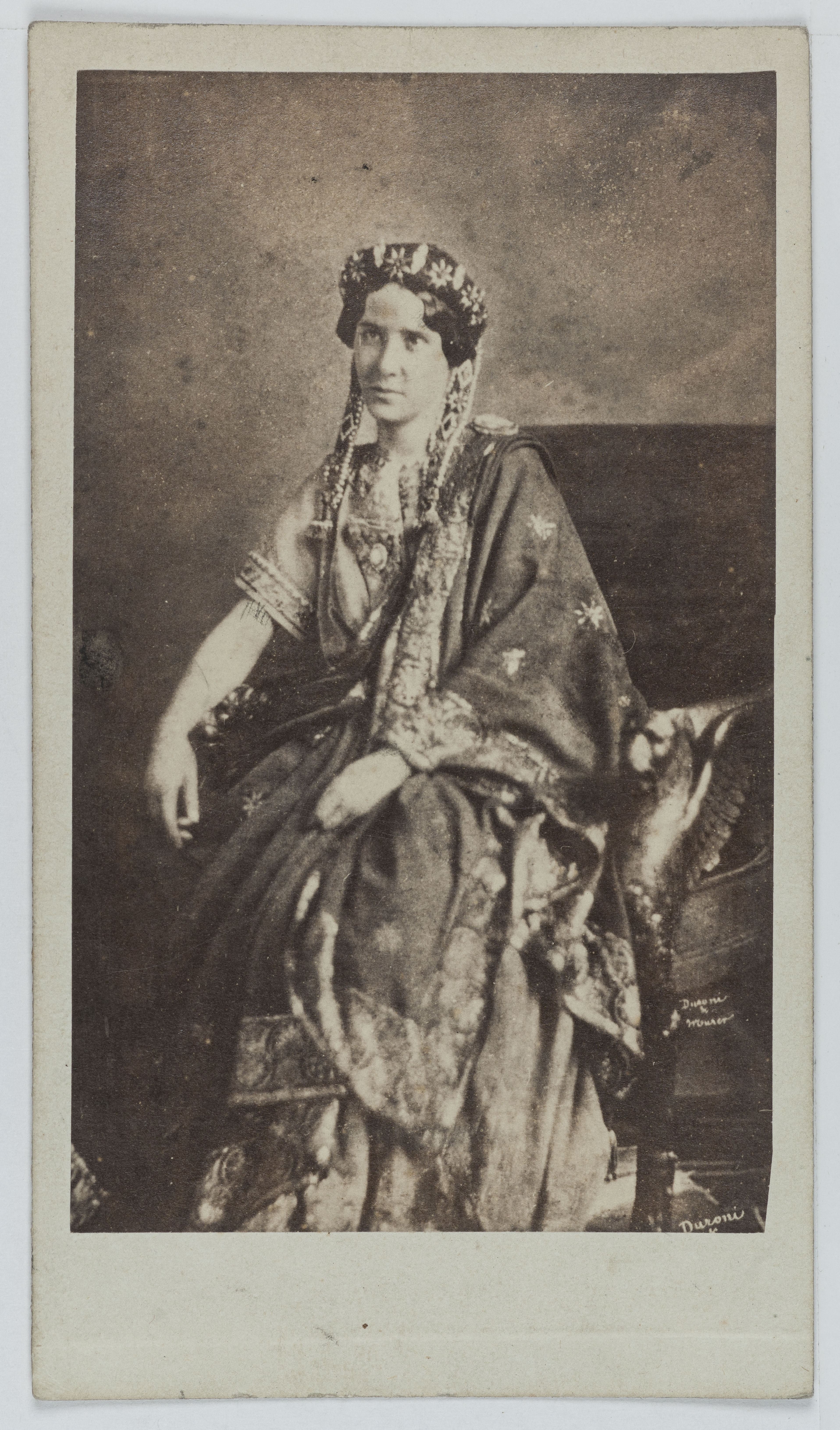 Anonyme, Portrait d'Elisa Rachel Félix (1820-1858), dite Rachel, actrice de théâtre entre 1838 et 1855.