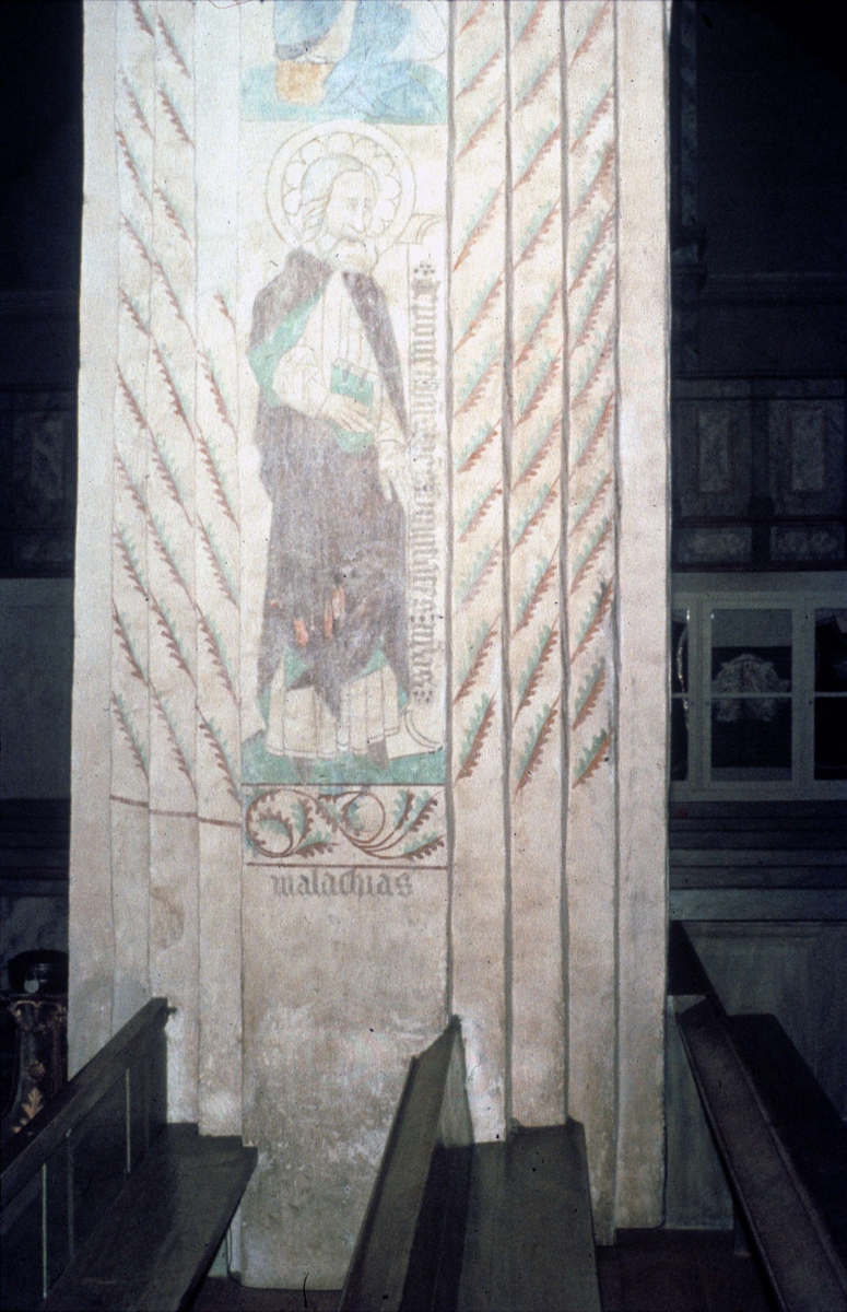Ola Ehn, Kalkmålning i Vendels kyrka, Uppland 1961