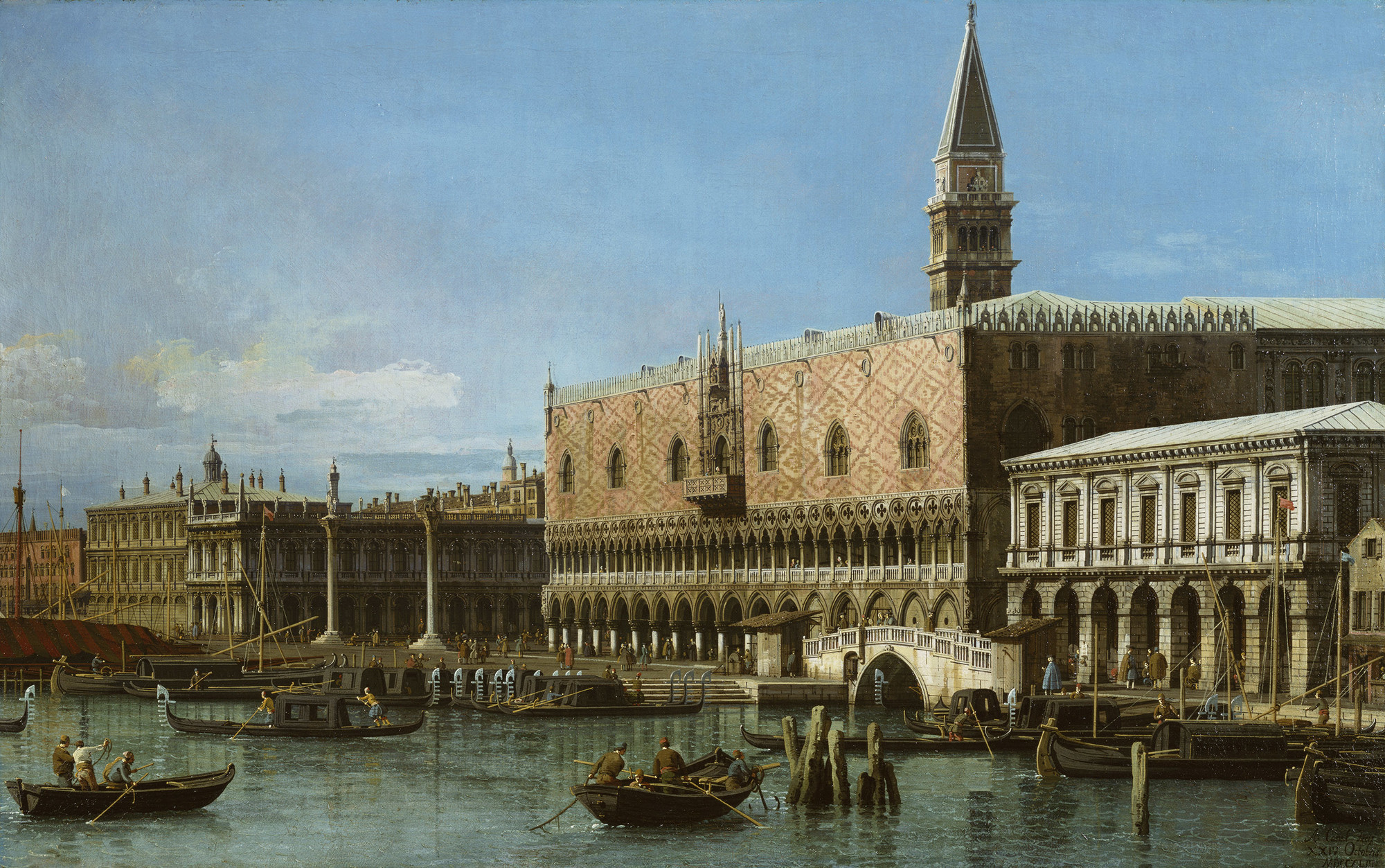 Canaletto, Venice: The Molo with the Prisons and the Doges' Palace